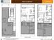 Floor plan layout of a multi-level townhome, including the main, second, and third floors at 2110 Prichard Park Dr, Kennesaw, GA 30144