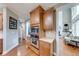 Gourmet kitchen with built-in oven, microwave, and ample counter space at 1738 Honey Tree Pl, Hoschton, GA 30548