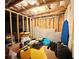 Unfinished basement with exposed studs and insulation at 312 Wichita Way, Mcdonough, GA 30253