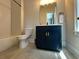 Updated bathroom featuring modern fixtures, vanity, and tile shower-tub combo at 690 Stickley Oak Way, Woodstock, GA 30189