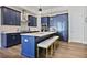 Stylish kitchen with white countertop, stainless steel appliances, and a functional island at 690 Stickley Oak Way, Woodstock, GA 30189