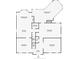 Detailed floor plan featuring a living room, kitchen, dining room, and screened porch area at 4423 Windsor Oaks Cir, Marietta, GA 30066