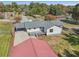 Aerial view of home showcasing the freshly painted roof and fenced yard at 6684 Birch Rd, Winston, GA 30187