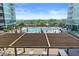 Gorgeous outdoor pool area with lounge seating and cabanas at 923 Peachtree Ne St # 1625, Atlanta, GA 30309