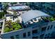 Relaxing rooftop deck featuring an outdoor pool and covered seating at 923 Peachtree Ne St # 1625, Atlanta, GA 30309