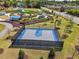 Aerial view of a community park including a basketball court and playground at 10686 Austen Bnd, Alpharetta, GA 30022