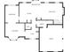 First floor layout features kitchen, living room, dining room, Gathering room, and garage at 990 Lilac Arbor Rd, Dacula, GA 30019