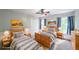 Cozy bedroom with twin beds, natural light, and charming decor at 1354 Benbrooke Nw Ln, Acworth, GA 30101