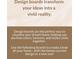 A graphic with tips for designing a dream home at 1354 Benbrooke Nw Ln, Acworth, GA 30101
