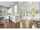 Bright kitchen with backyard view and a modern dining area at 479 Clifton Se St, Atlanta, GA 30316