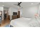 Spacious main bedroom with ceiling fan, television, and access to a closet at 479 Clifton Se St, Atlanta, GA 30316