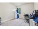 Bedroom with neutral carpet, white walls, a window and decorated with a video game machine at 4970 Roseman Trl, Cumming, GA 30040