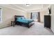 Spacious primary bedroom featuring carpet, a tray ceiling, ample natural light, and a TV at 4970 Roseman Trl, Cumming, GA 30040