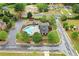 Aerial view of community pool featuring a splashpad, kiddie pool, and covered picnic area at 893 Paces Farm Sw Trl, Marietta, GA 30064