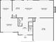 First floor floorplan featuring the kitchen, dining room, Gathering room, and living room at 3545 River Summit Trl, Duluth, GA 30097
