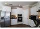 Well-equipped kitchen featuring stainless steel appliances and white cabinets at 36 Evergreen Way, Dallas, GA 30157