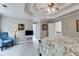Another view of the carpeted Main bedroom and trey ceiling at 36 Evergreen Way, Dallas, GA 30157