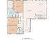 Detailed floor plan showcasing the layout of the bedrooms, kitchen, living room, and bathrooms in the residence at 6859 Winding Wade Trl, Austell, GA 30168