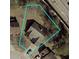 Aerial view of the property outlining the lot lines at 1528 Buckingham Pl, Stockbridge, GA 30281