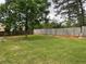 Grassy backyard with wood fence at 820 Emerald Forest Cir, Lawrenceville, GA 30044