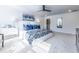 Bright main bedroom features carpeted floors, ceiling fan, and ensuite bathroom at 1715 Fulmont Cir, Mableton, GA 30126