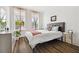 Comfortable bedroom with wood flooring, bright windows, and modern decor at 24 Becker Nw Pl, Atlanta, GA 30307