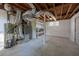 Unfinished basement features exposed HVAC and utilities at 2531 Ridgecrest Nw Dr, Kennesaw, GA 30152