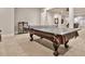 Game room featuring ping pong table with billiards accessories and carpet flooring at 4140 Hillside Nw Pl, Atlanta, GA 30342