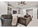 Spacious living room offering built-in shelving and comfortable seating at 4140 Hillside Nw Pl, Atlanta, GA 30342