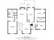Second floorplan displaying the layout of bedrooms, kitchen, living room, and bathrooms at 5525 Tallantworth Trl, Cumming, GA 30040