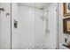 Modern shower features gold fixtures and ample space at 2210 Spear Point Dr, Marietta, GA 30062