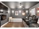 Cozy media room complete with a large screen and reclining chairs at 365 Freeman Sw Ter, Atlanta, GA 30331