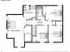 Second floor plan showcasing the layout of the bedrooms, bathrooms, and hallway in the home at 680 Ruxbury Ct, Suwanee, GA 30024
