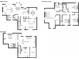 Floor plan showcasing the layout of the main, second floor, and basement at 680 Ruxbury Ct, Suwanee, GA 30024