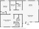 Detailed floor plan showcasing the layout of the home, including room dimensions at 198 Clay Se St # G, Atlanta, GA 30317