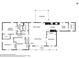 Detailed floor plan showcasing the layout of the home, including bedrooms, living areas, and sunroom at 2301 Crestcliff Dr, Tucker, GA 30084