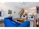 Cozy living room with hardwood floors, fireplace, and elegant furnishings at 57 Weston Dr # 13, Atlanta, GA 30328