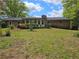 Expansive backyard view showing the home's rear exterior, large yard and patio at 4589 Mesaview Way, Stone Mountain, GA 30083