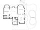 Basement floor plan featuring finished basement areas, a kitchen, outdoor kitchen and pool at 176 Nightwind Trce, Acworth, GA 30101
