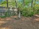 Backyard features a tranquil garden area with a charming fountain, providing a peaceful outdoor retreat at 2735 Shetland Dr, Decatur, GA 30033