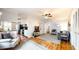 Bright, open living room featuring hardwood floors and updated decor at 2735 Shetland Dr, Decatur, GA 30033