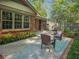 Inviting brick patio with comfortable seating amidst lush landscaping, an ideal spot for relaxing outdoors at 2735 Shetland Dr, Decatur, GA 30033
