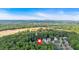 An aerial shot of a home's location with sprawling greenery, offering privacy and a serene living environment at 905 Fox Croft Pl, Canton, GA 30114
