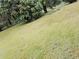 Wide angle shot of an ample grass yard with large trees for shade and privacy at 1170 Blair Bridge Rd, Austell, GA 30168