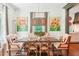 Elegant dining room showcasing decorative lighting and views to kitchen at 20 S Prado Ne, Atlanta, GA 30309