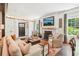 Bright and spacious living room with fireplace and cozy seating at 20 S Prado Ne, Atlanta, GA 30309