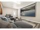 Cozy basement with plush seating, a large screen, and dim lighting perfect for movie nights at 4264 Windward Ln, Norcross, GA 30093