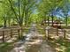 Long private driveway lined with mature trees leads to a charming home at 751 Upper Burris Rd, Canton, GA 30114