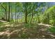 Spacious yard with mature trees creates a tranquil outdoor space at 751 Upper Burris Rd, Canton, GA 30114
