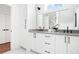 Elegant bathroom featuring double sinks, modern fixtures, and ample cabinet space at 1585 S Ponce De Leon Ne Ave # 19, Atlanta, GA 30307